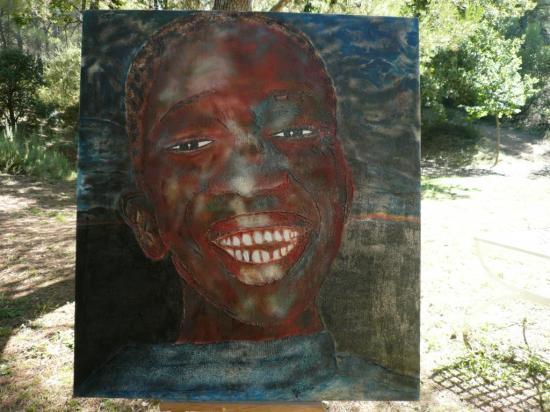 ETIENNE 110x125 Techniques Mixtes sur bois