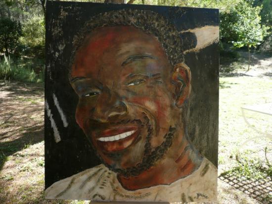 LAMINE 110x125 Techniques Mixtes sur bois