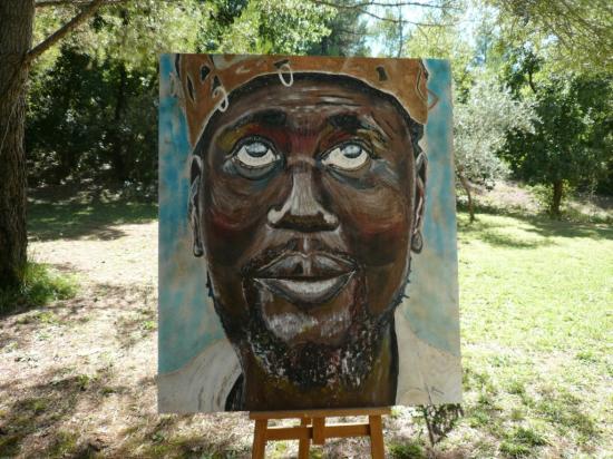 LE FOU DU ROI 110x130 Techniques Mixtes sur bois