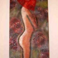 Le voile rouge 60x120