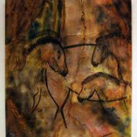 Les trois chevaux 120x140